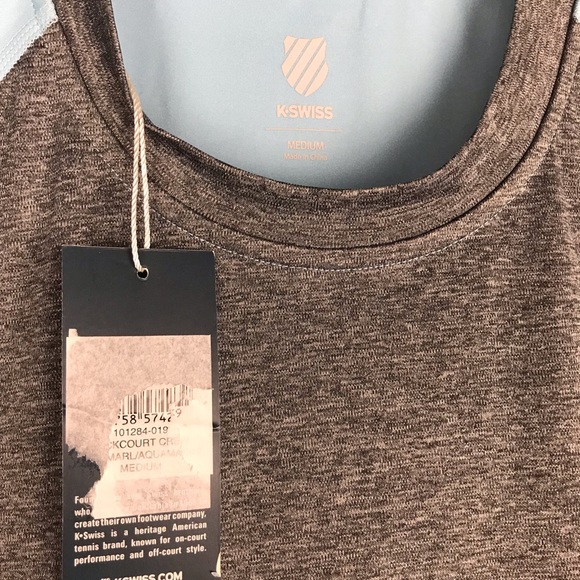 ❌SOLD❌ KSwiss Short Sleeve Backcourt Tennis Crew - Picture 4 of 8